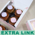 Low Price Good Quality Classic Foil Stamping Pink Square Food Packaging Box